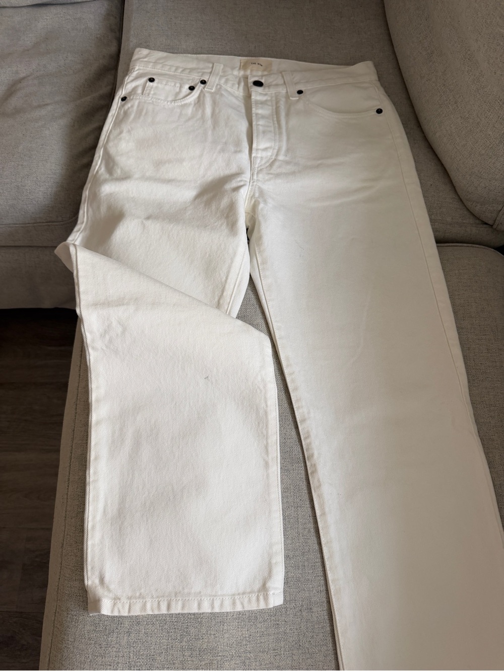 The Row Women's Off-White Straight Jeans